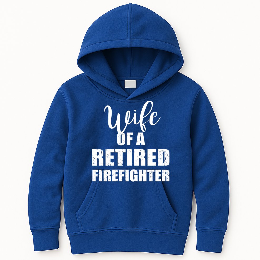 Wife Of A Retired Firefighter Gift Kids Hoodie