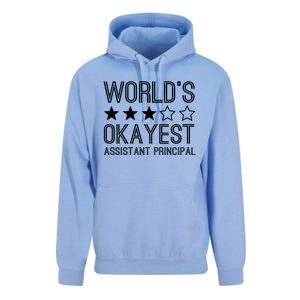 Worlds Okayest Assistant Principal Funny Assistant Principal Cool Gift Unisex Surf Hoodie