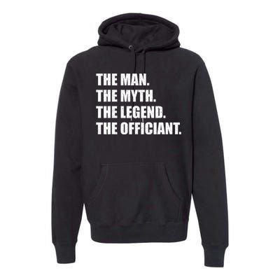 Wedding Officiant Art Ordained Minister Premium Hoodie