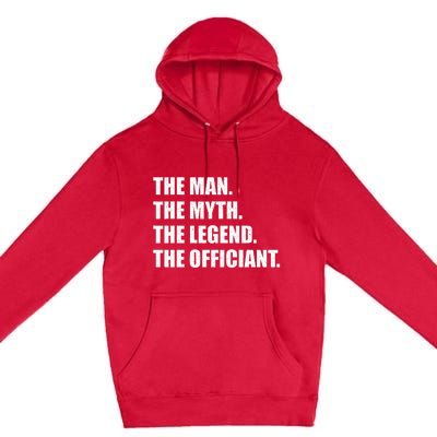 Wedding Officiant Art Ordained Minister Premium Pullover Hoodie