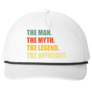 Wedding Officiant Art Ordained Minister Snapback Five-Panel Rope Hat