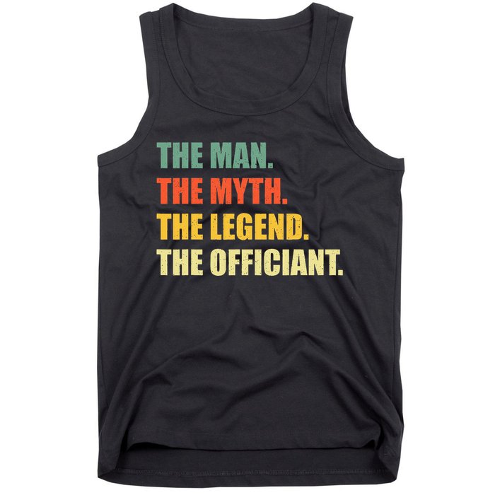 Wedding Officiant Art Ordained Minister Tank Top