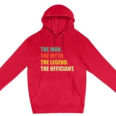 Wedding Officiant Art Ordained Minister Premium Pullover Hoodie