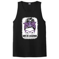 Wife of a Warrior Purple Ribbon Testicular Cancer Awareness PosiCharge Competitor Tank