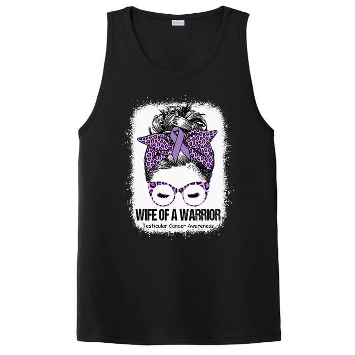 Wife of a Warrior Purple Ribbon Testicular Cancer Awareness PosiCharge Competitor Tank