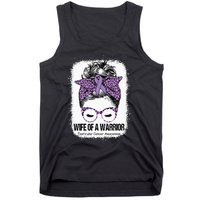 Wife of a Warrior Purple Ribbon Testicular Cancer Awareness Tank Top