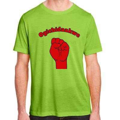 Warrior Ogichidaakwe Anishinaabe Ojibwe Chippewa Language Adult ChromaSoft Performance T-Shirt