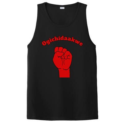 Warrior Ogichidaakwe Anishinaabe Ojibwe Chippewa Language PosiCharge Competitor Tank