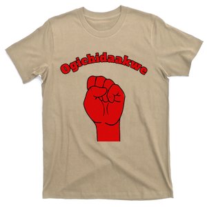 Warrior Ogichidaakwe Anishinaabe Ojibwe Chippewa Language T-Shirt