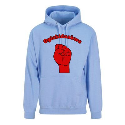 Warrior Ogichidaakwe Anishinaabe Ojibwe Chippewa Language Unisex Surf Hoodie