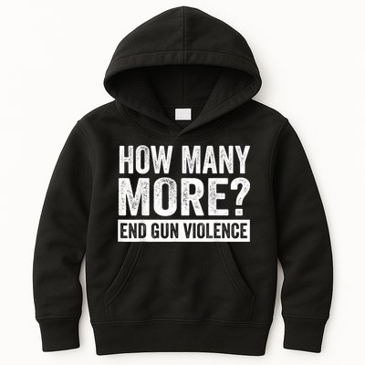 Wear Orange Anti Gun How Many More? End Gun Violence Kids Hoodie