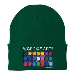 Work Of Art In Progress Perfect Artist Gift Knit Cap Winter Beanie