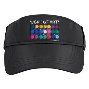 Work Of Art In Progress Perfect Artist Gift Adult Drive Performance Visor