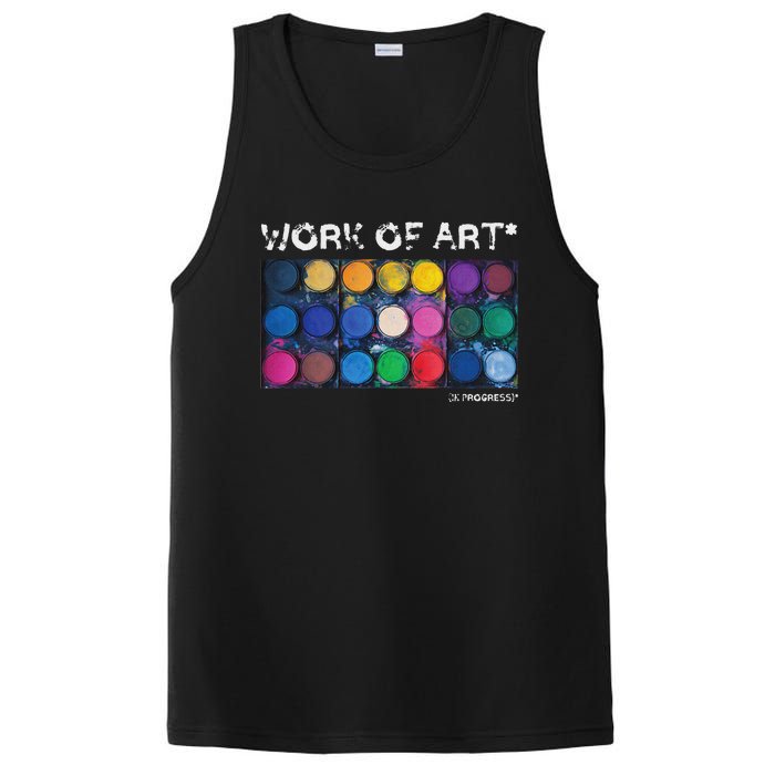 Work Of Art In Progress Perfect Artist Gift PosiCharge Competitor Tank