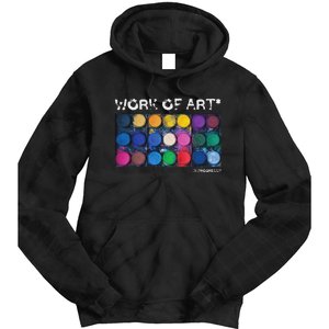 Work Of Art In Progress Perfect Artist Gift Tie Dye Hoodie