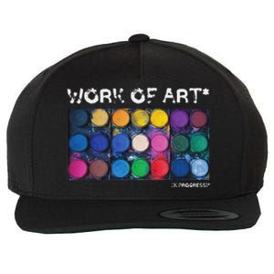 Work Of Art In Progress Perfect Artist Gift Wool Snapback Cap