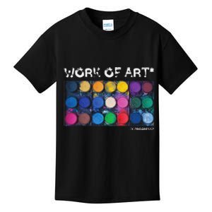 Work Of Art In Progress Perfect Artist Gift Kids T-Shirt