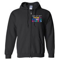 Work Of Art In Progress Perfect Artist Gift Full Zip Hoodie