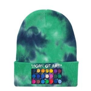 Work Of Art In Progress Perfect Artist Gift Tie Dye 12in Knit Beanie