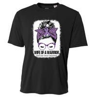 Wife Of A Warrior Purple Ribbon Testicular Cancer Awareness Cooling Performance Crew T-Shirt