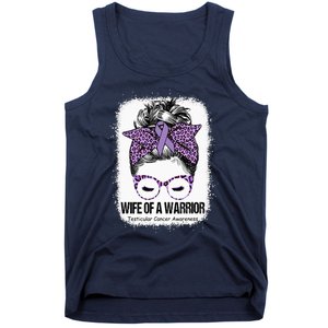 Wife of a Warrior Purple Ribbon Testicular Cancer Awareness Tank Top