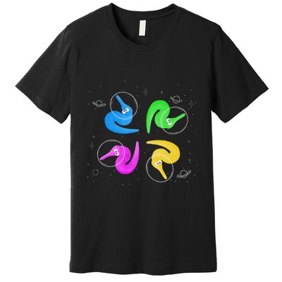 Worms On A String In The Space Premium T-Shirt