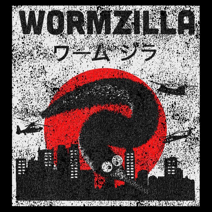 Worm On A String Meme, Japanese Fuzzy Magic Worms, Wormzilla Toddler T-Shirt