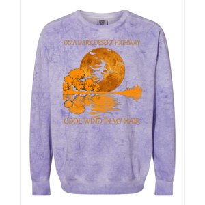 Witch On A Dark Desert Highway Cool Wind In My Hair Colorblast Crewneck Sweatshirt