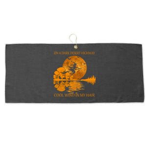 Witch On A Dark Desert Highway Cool Wind In My Hair Large Microfiber Waffle Golf Towel