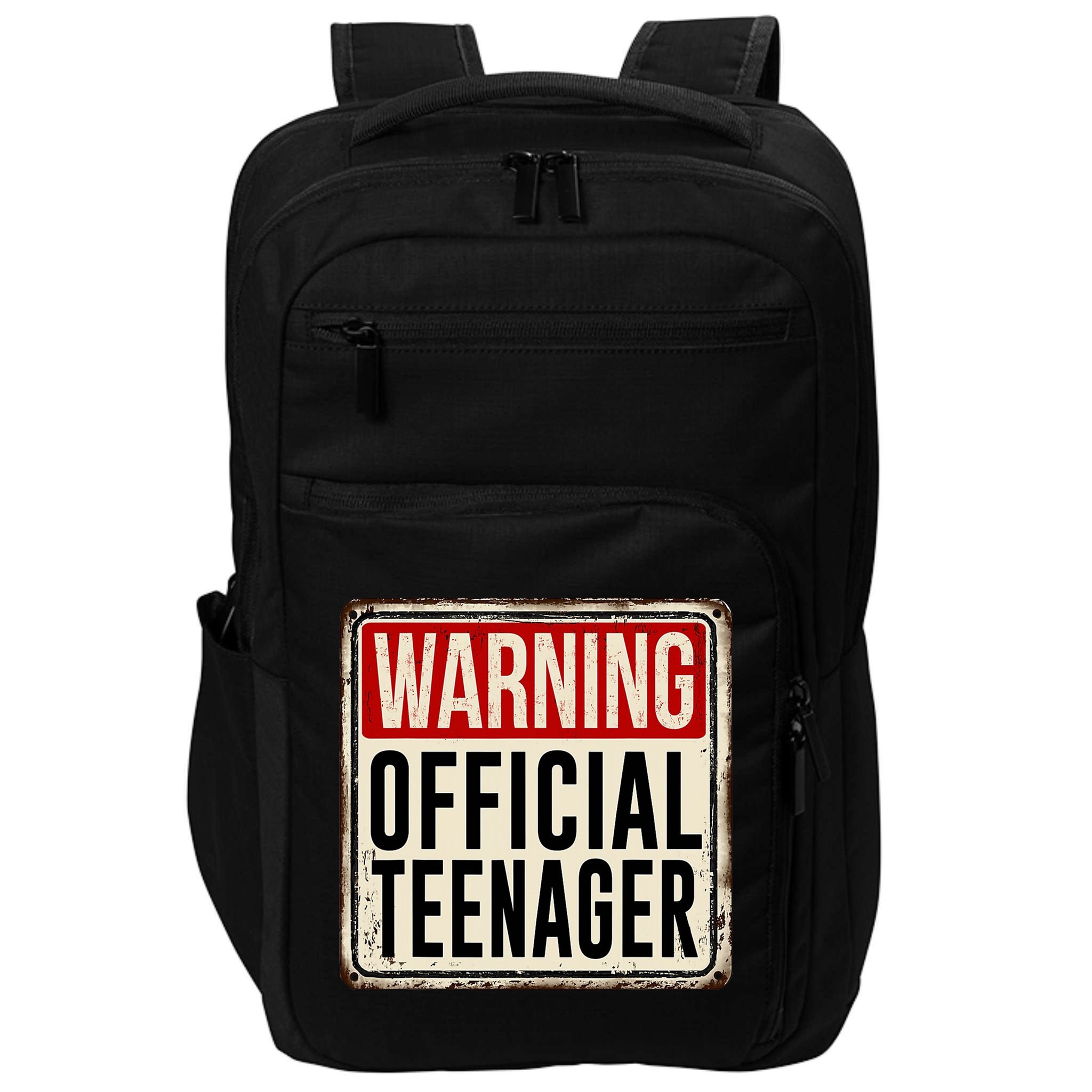 Warning Officially A Teenager Impact Tech Backpack