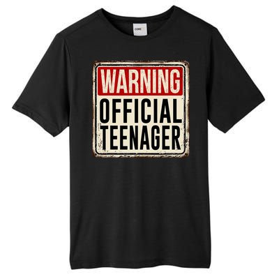 Warning Officially A Teenager Tall Fusion ChromaSoft Performance T-Shirt