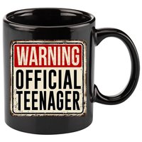 Warning Officially A Teenager 11oz C Handle Ceramic Mug