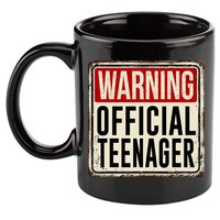 Warning Officially A Teenager 11oz C Handle Ceramic Mug