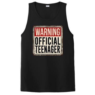 Warning Officially A Teenager PosiCharge Competitor Tank