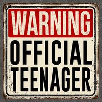 Warning Officially A Teenager Cotton Canvas Backpack