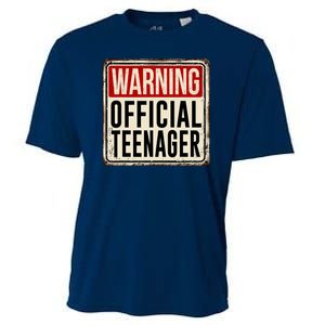 Warning Officially A Teenager Cooling Performance Crew T-Shirt