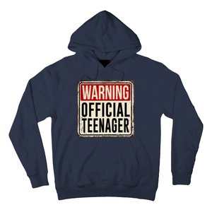 Warning Officially A Teenager Hoodie