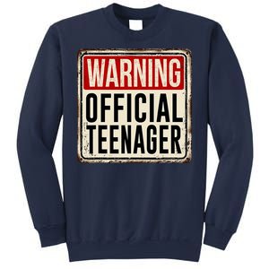 Warning Officially A Teenager Sweatshirt