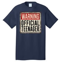 Warning Officially A Teenager Tall T-Shirt