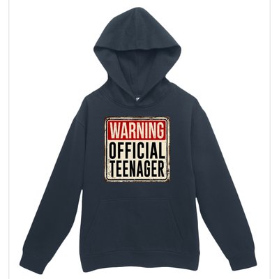 Warning Officially A Teenager Urban Pullover Hoodie