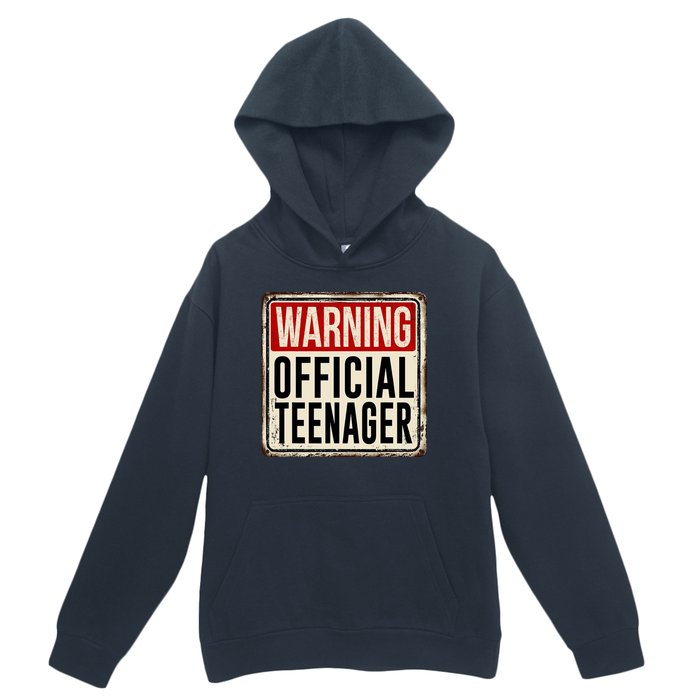 Warning Officially A Teenager Urban Pullover Hoodie