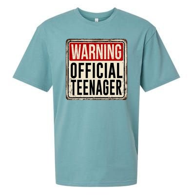 Warning Officially A Teenager Sueded Cloud Jersey T-Shirt