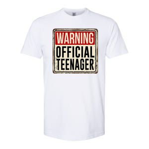 Warning Officially A Teenager Softstyle CVC T-Shirt