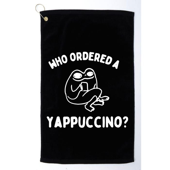 Who Ordered A Yappacino Golf Towel