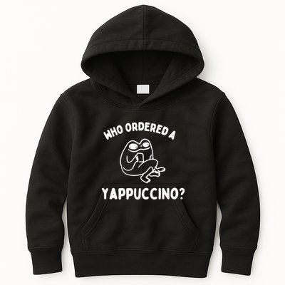 Who Ordered A Yappacino Kids Hoodie