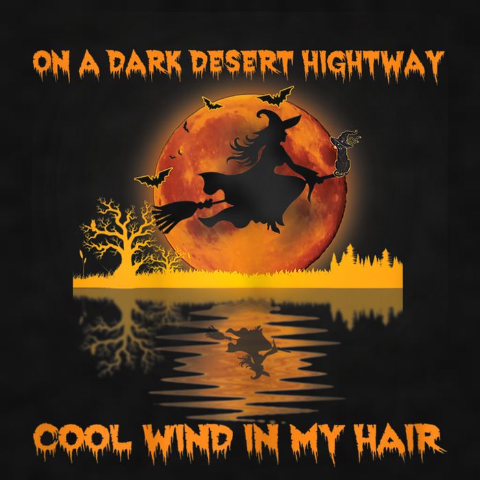 Witch On A Dark Desert Highway Tshirt Womens In Witch Tshirt Ladies PosiCharge Tri-Blend Wicking Tank