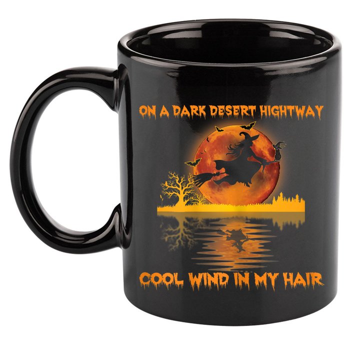 Witch On A Dark Desert Highway Tshirt Womens In Witch Tshirt 11oz C Handle Ceramic Mug