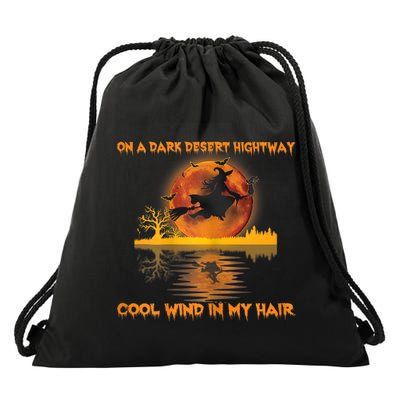 Witch On A Dark Desert Highway Tshirt Womens In Witch Tshirt Drawstring Bag