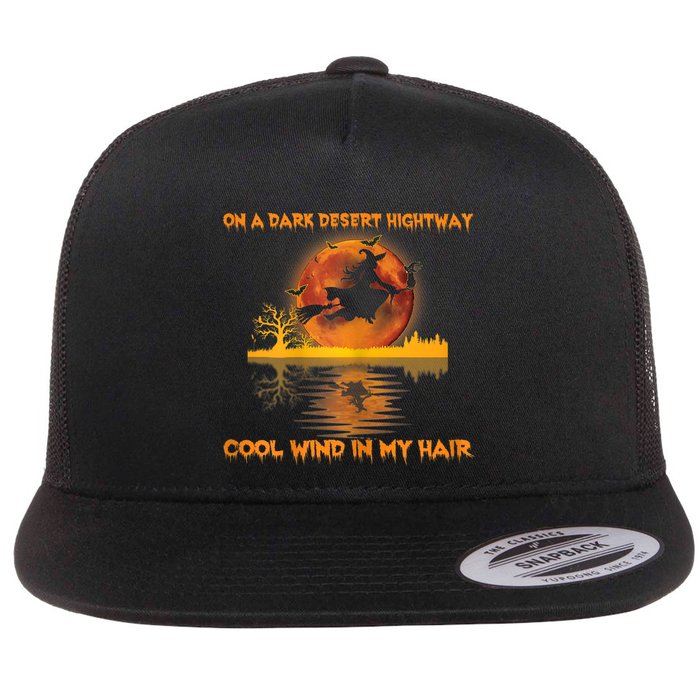 Witch On A Dark Desert Highway Tshirt Womens In Witch Tshirt Flatbill Hat