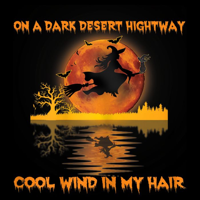 Witch On A Dark Desert Highway Tshirt Womens In Witch Tshirt 16 in Basic Backpack